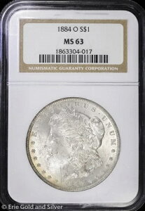 1884-O 1ドル モルガン銀貨 NGC MS 63 | 未流通 UNC