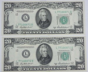 AyAV[Y 1950-B $20 AM` L-n SF j[X CU Fr#2061-L