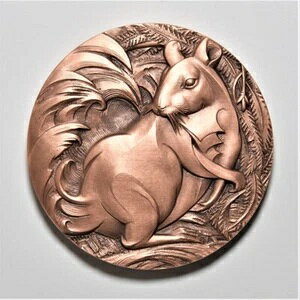 中国瀋陽造幣局 2020 太陰ネズミ干支 Lingshu Wangzu ?鼠望族 銅メダル 80mm