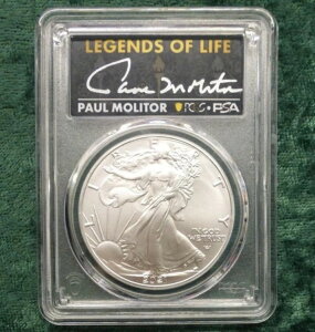 2021�N PCGS MS70 ���񐶎Y�^�C�v2 �V���o�[�C�[�O�� 1�h���A�|�[���E�����^�[���M�T�C������