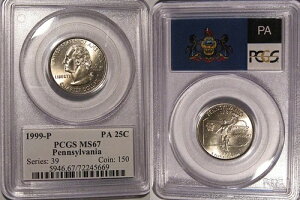 1999N yVxjAB 25Zg NH[^[ RC PCGS MS67 x