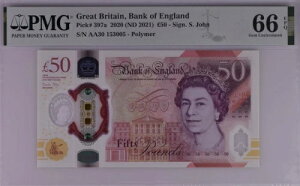 2020 / 2021 CMX 50|h P397a |}[ COh UNC PMG 66 AA