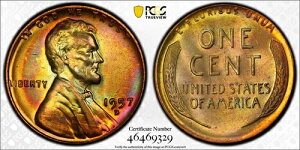 MS66RB 1957-D 1�Z���g �����J�[�� �E�B�[�g �Z���g�APCGS�Z�L���A�~���g�Z�b�g ���C���{�[�g�[��
