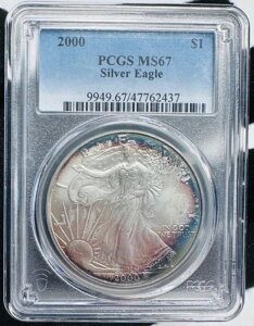 2000N 1h AJ Vo[ C[O MS67 PCGS g[