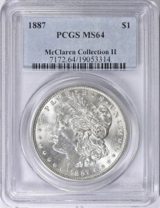 1887N K PCGS MS-64 }N[RNV II yfBO[zCgRC