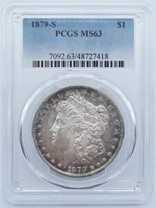 1879�N S ���[�K����� $1 PCGS MS63 �g�[�j���O - U406