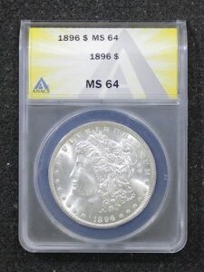 1896-P ANACS MS64 čK 1h 90%