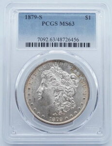 1879�N S ���[�K����� $1 PCGS MS63 �g�[�j���O - U407