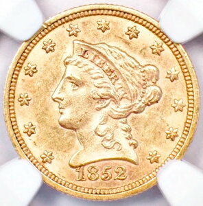 1852�N ���o�e�B�S�[���h�N�H�[�^�[�C�[�O�� 2.50�h���R�C�� - NGC �����ʏڍ� (UNC MS)