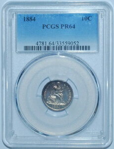 1884�N PCGS PR64 �v���[�t�X�g���C�N �V�[�e�b�h ���o�e�B �_�C��