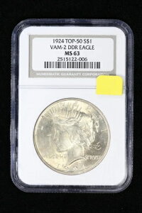 1924�N �s�[�X�_���[ NGC MS 63 VAM-2 DDR �C�[�O�� �g�b�v50 32TD