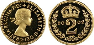 ���Ɋ󏭂�2002�N�p���S�[���h�v���[�t�}�E���f�B2D 2�y���X�R�C�� PCGS PR67 DCAM