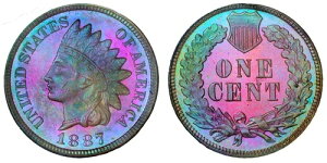 1887�N�C���f�B�A���w�b�h�Z���g NGC�F�� PR64 RB�g�[��