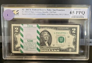 GEM UNC 100pbN 2017 A $2 X^[m[g TtVXR PCGS 65 PPQ