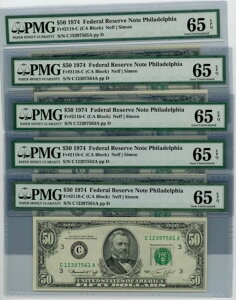 FR. 2118-C $50 1974�N 5��A���A�M������s�� 65 EPQ PMG DC-2559