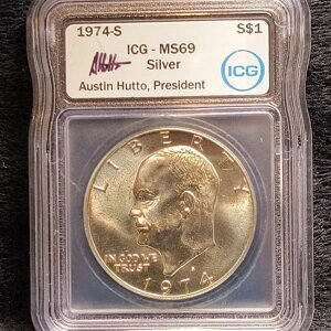 1974-S AC[n[ 1h Vo[ MS69 ICG - I[XeBEnbg[̃TC