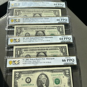 �A�M������s�� PCGS 66 PPQ 4 �}�b�`���O���[�V���A�����t�@���V�[�i���o�[