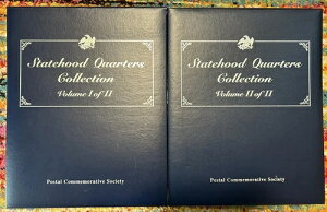 州政府記念クォーターコレクション 第1巻と第2巻 切手とコイン 100枚セット
