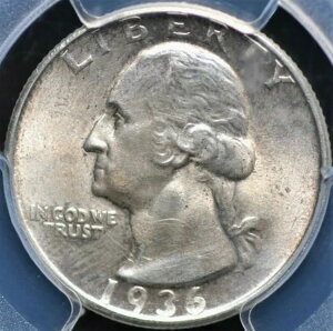1936�N D ���V���g�� �N�H�[�^�[ PCGS MS 63 �f���炵���O�� �^�t �V���[�Y�̏d�v�ȓ��t