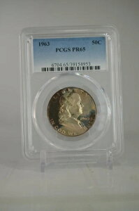 PR65 1963 PCGS�O���[�h �t�����N���� �n�[�t�_���[ �v���[�t �����X�^�[�g�[�� �����ʃR�C��
