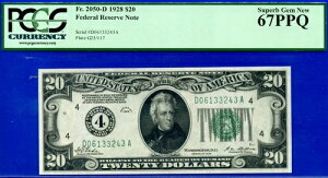 1928N 20hAMs PCGS 67PPQ ]i f炵 N[uh Fr 2050-D