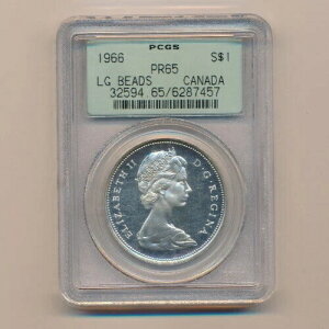 1966�N PCGS �J�i�_ 1�h�� PR65 ���[�W�r�[�Y �R���N�^�[�Y�A�C�e�� - ��������