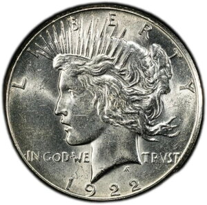 1922-S 1h ah PCGS MS62