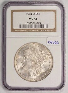 1904-O 1�h�������K����� - ���C�g�I���W�i���g�[�j���O - NGC MS 64 - SKU-X4066