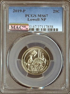 2019-P ���[�E�F���p�[�N �N�H�[�^�[ PCGS MS67 MAC �i�� ??