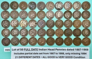 �C���f�B�A���w�b�h �Z���g�y�j�[ �y�j�[���b�g 50 �����[�� 1887 �N���� 1908 �N�܂� #H05