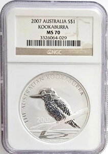 2007 I[XgA Vo[ $1 CJZ~ NGC MS 70