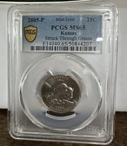 2005�N P �J���U�X ���V���g�� �N�H�[�^�[ �_�ɋ����� �O���[�X �~���g�G���[ PCGS 25�Z���g