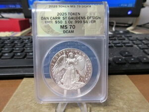 2025�N �Z���g�E�S�[�f���Y UHR 50�h���g�[�N�� �_�j�G���E�J�[�� .999 �V���o�[ ANACS MS 70