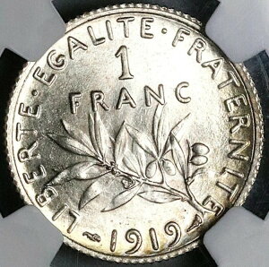 1919 NGC MS 65 �t�����X 1�t���� �T���[ �V���o�[ �W�F�� �~���g �X�e�[�g �p�� �R�C�� (24121002C)