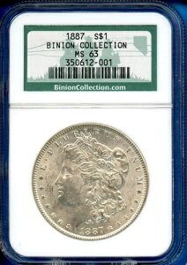 1887 P NGC MS63 �����K����� 1�h�� �č������� 1887-P MS-63 �r�j�I���R���N�V����