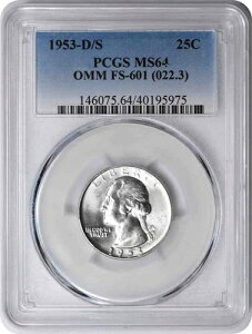 1953-D/S ���V���g�� �N�H�[�^�[ FS-601 MS64 PCGS