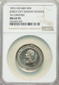 Te GW-860 - 1876N W[W[VeBjwZ / NGC MS-63 PL