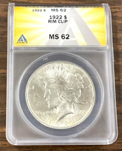 1922N s[XVo[h 1h NbvG[ ANACS MS62 BU