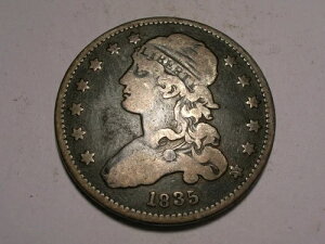 1835年胸像クォーター(F/VF & 魅力的)