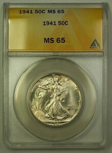 1941N AJ EH[LOEoeB Vo[ n[th 50ZgRC ANACS MS-65 WFB