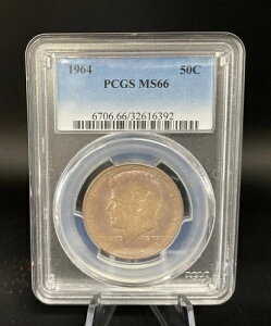 1964N AJ 50Zg PlfB n[tVo[RC PCGS MS66 g[