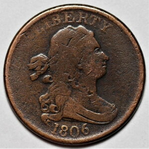 1806�N �h���[�v�o�X�g �n�[�t�Z���g - �X���[��6/�X�e�����X - ��]�_�C - 1/2�Z���g����