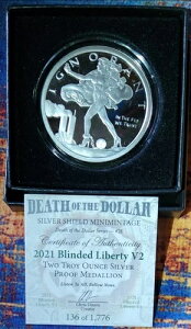 2IX BLINDED LIBERTY V2 .999 Vo[V[hv[t COA #136/1776 fX_[ #27