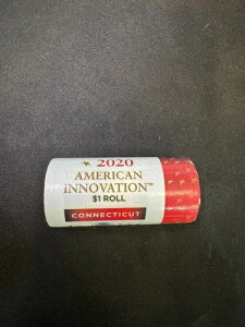 2020 D コネチカット アメリカンイノベーション 1ドルコイン 25ドルロール デンバー 未開封