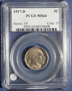 1917-D obt@[jbP - PCGS MS64 - ǍDȑō