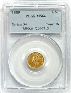1889N S[h US vZXwbh 1hd PCGS ~gXe[g 64 ^Cv3