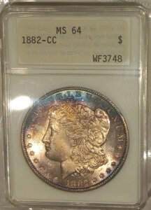 1882-CC $1 �����K����� MS-64 ��ꐢ�� ANA �z���_�[ �O�����h �A�s�[��!!