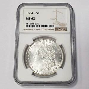 1884N AJ K 1h NGC MS62 󏭃L[fCgRN^[RC GA6036