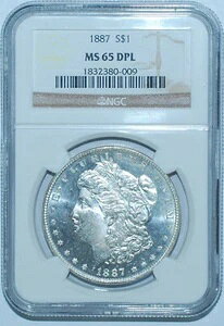 1887�N P NGC MS65DMPL �f�B�[�v�~���[ �v���[�t���C�N �����K�����