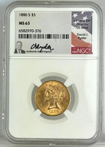 1886-S 5h oeB NGC MS63 frbhEC_[ n[tC[O
